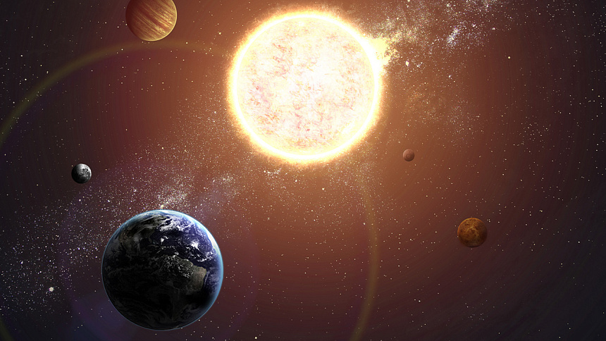 Солнце и планеты фото