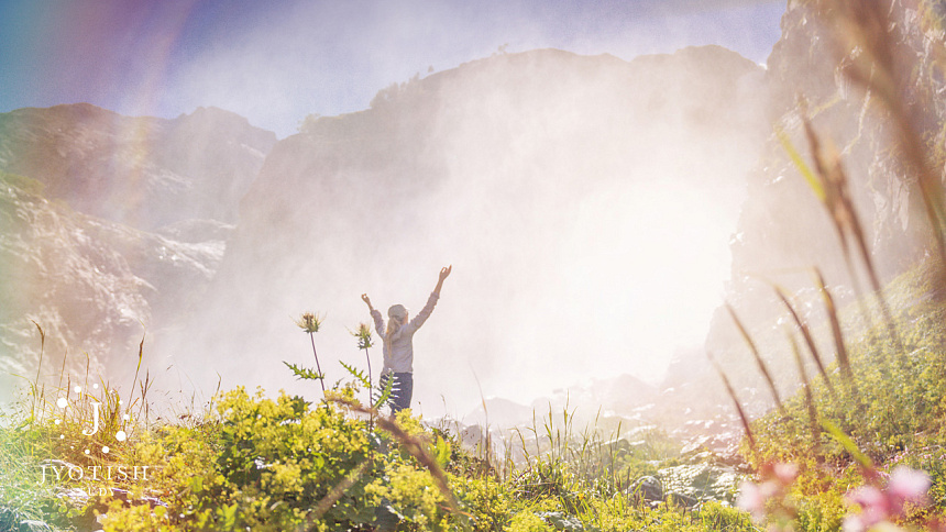 солнце и горы фото