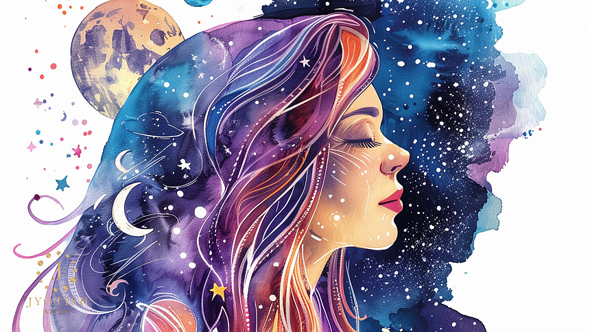 Девушка в космосе фото