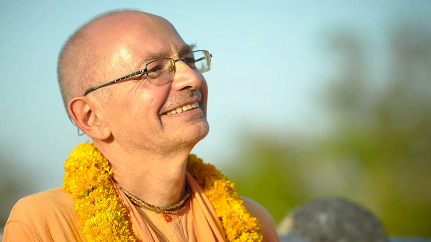 кришнаитский религиозный деятель Бхакти Вигьяна Госвами фото