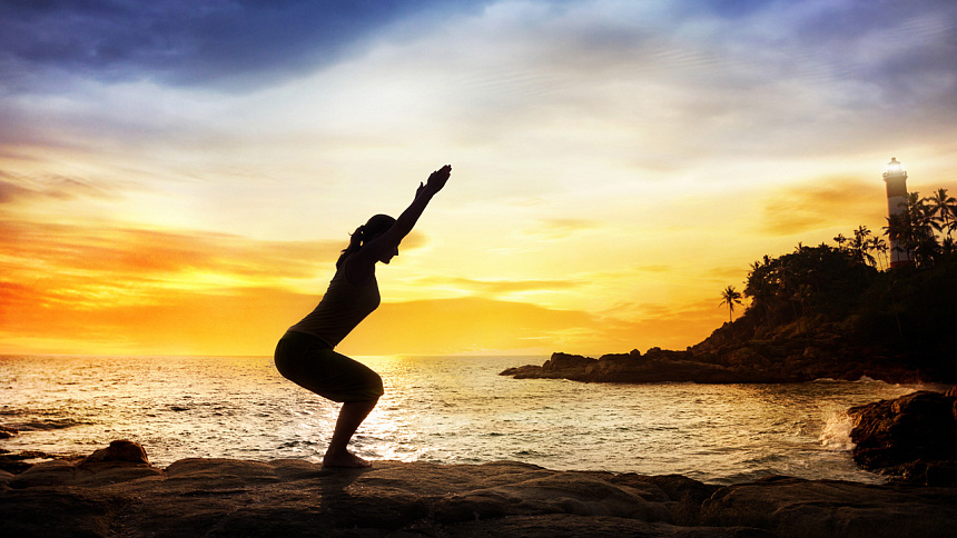йога на море фото