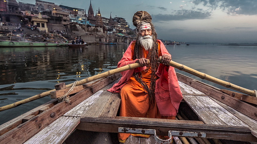 река и лодка фото