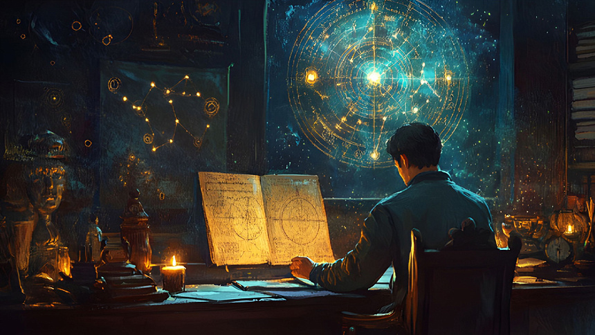 астролог и книга фото