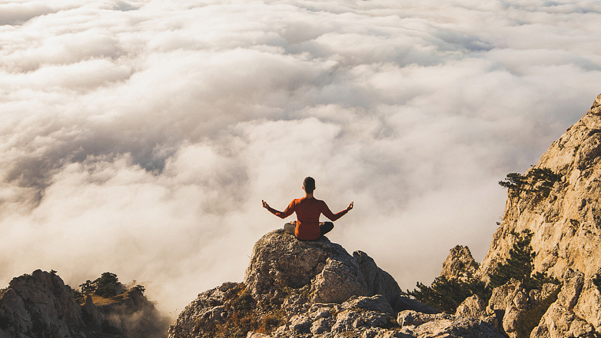 йога в горах фото