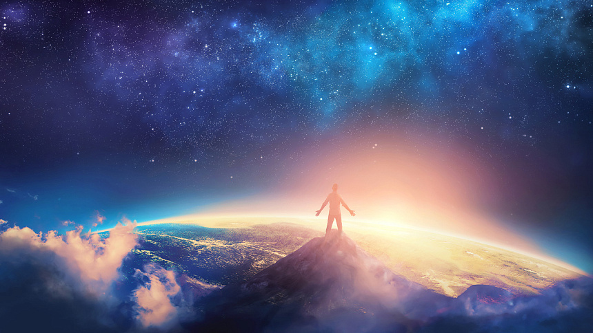 человек и небо фото