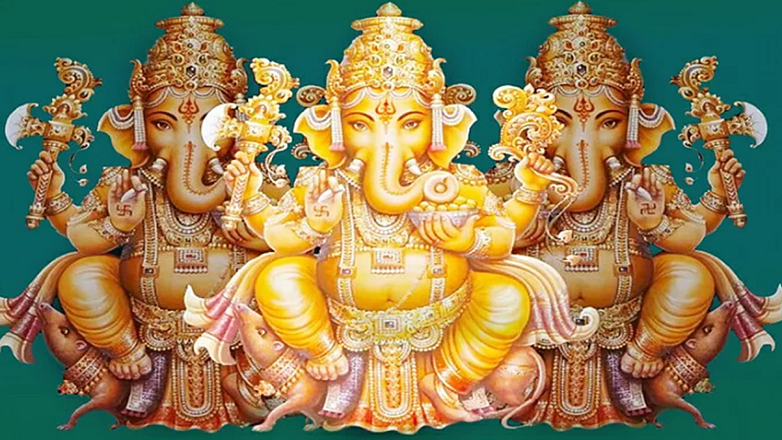 Ганеша и крыса фото