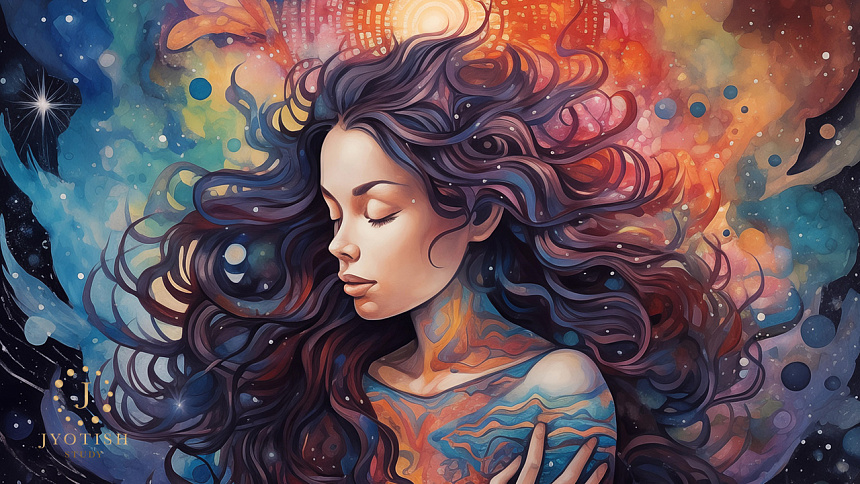 Девушка в космосе фото