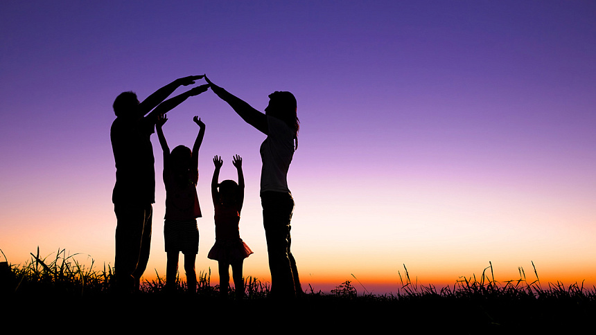 счастливая семья фото